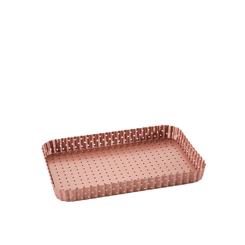 Wiltshire Rose Gold Perforated Rectangle Quiche & Tart Pan Large