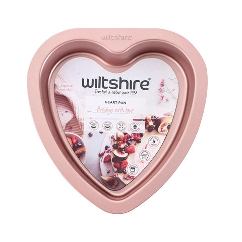 Wiltshire Rose Gold Heart Shape Pan, 19cm