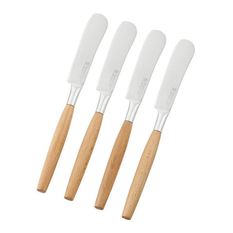 Stanley Rogers Cheese Spreader 4 Piece HW1077, Teak & stainless steel