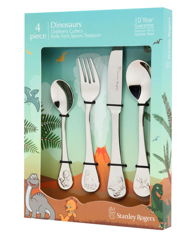 Stanley Rogers Children's Cutlery 4 Piece Set - Dinosaurs