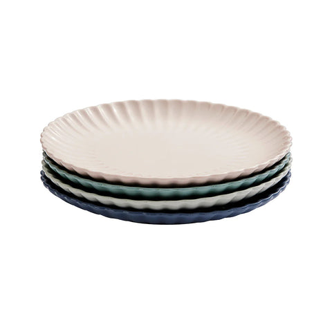 Wiltshire Petite Petal Plates 4 Piece Set HW1160, 20.5cm, multi-colours