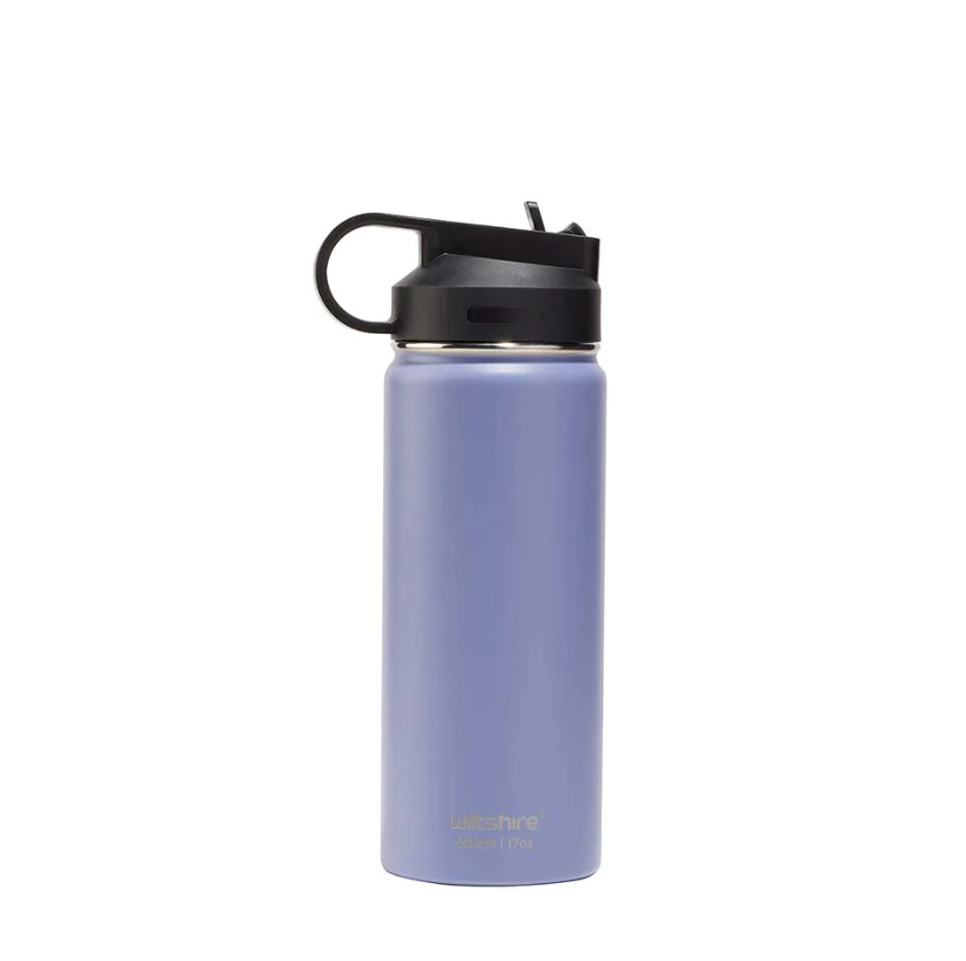 [FREE WITH $50 PURCHASED] Wiltshire Insulated Stainless Steel Bottle Steel Blue 500ml/17oz