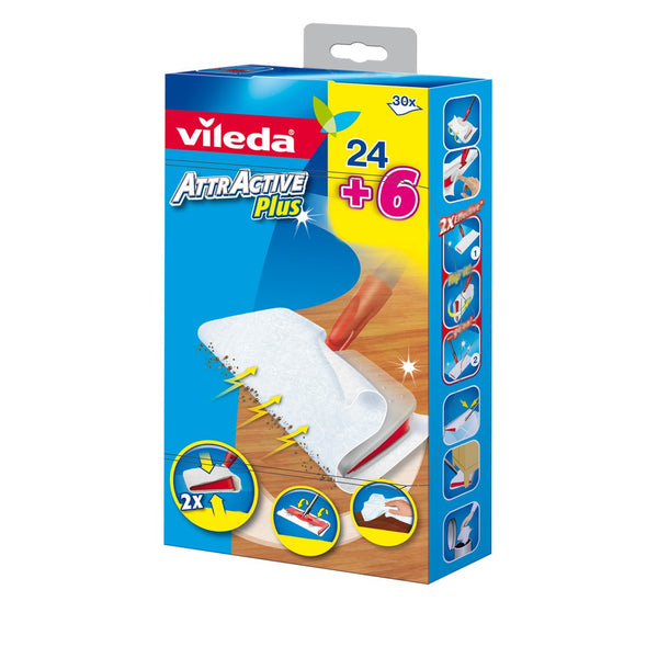 [Bundle Set] Vileda Attractive Plus System + Refill, dry wipe