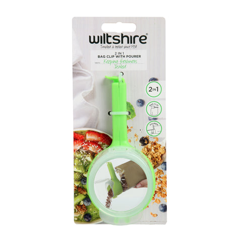 Wiltshire 2 in 1 Bag Clip & Pourer